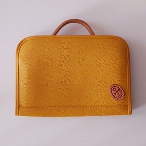 Castelbajak Leather  Briefcase Bag, Yellow Color